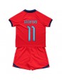 Anglie Marcus Rashford #11 Venkovní dres pro děti MS 2022 Krátký Rukáv (+ trenýrky)